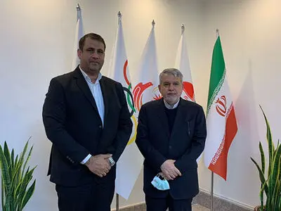 دیدار مهدی حیدری با رئیس کمیته ملی المپیک