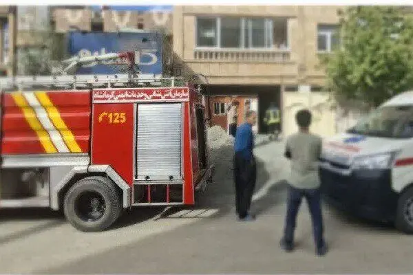 مصدومیت کارگر ساختمانی در کرمانشاه بر اثر سقوط در چاهک آسانسور