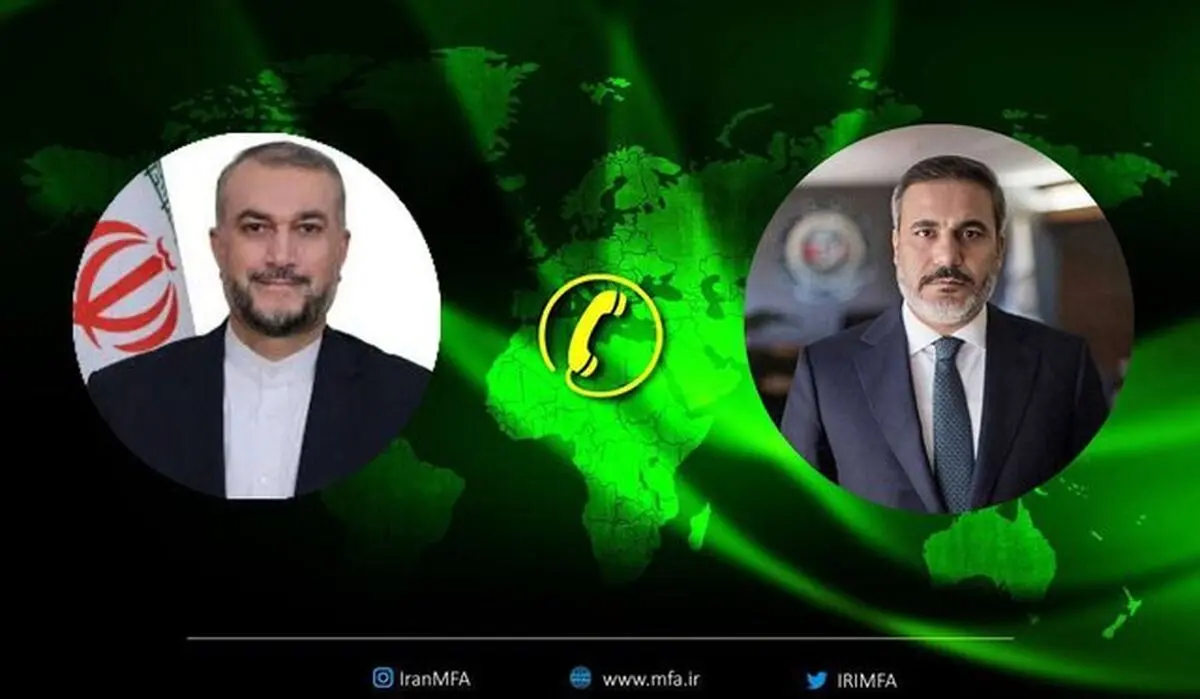 عبداللهیان ونظیره الترکي یتباحثان هاتفیا حول التطورات في فلسطین