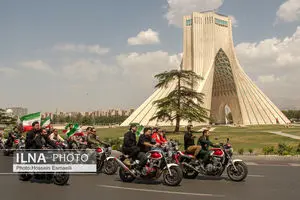 رژه موتور سواران جان فدا