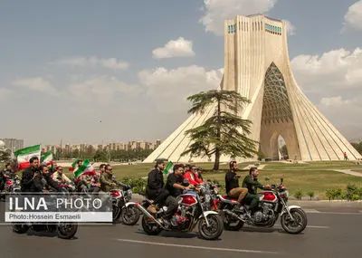 رژه موتور سواران جان فدا
