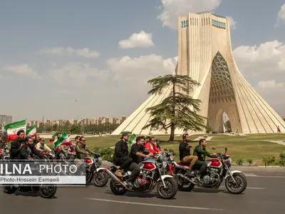 رژه موتور سواران جان فدا
