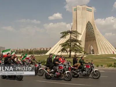 رژه موتور سواران جان فدا
