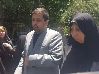 حضور فاطمه هاشمی رفسنجانی در راهپیمایی روز قدس