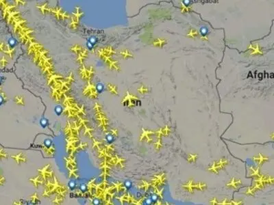900 رحلة طیران خارجیة تستخدم أجواء ایران یومیا