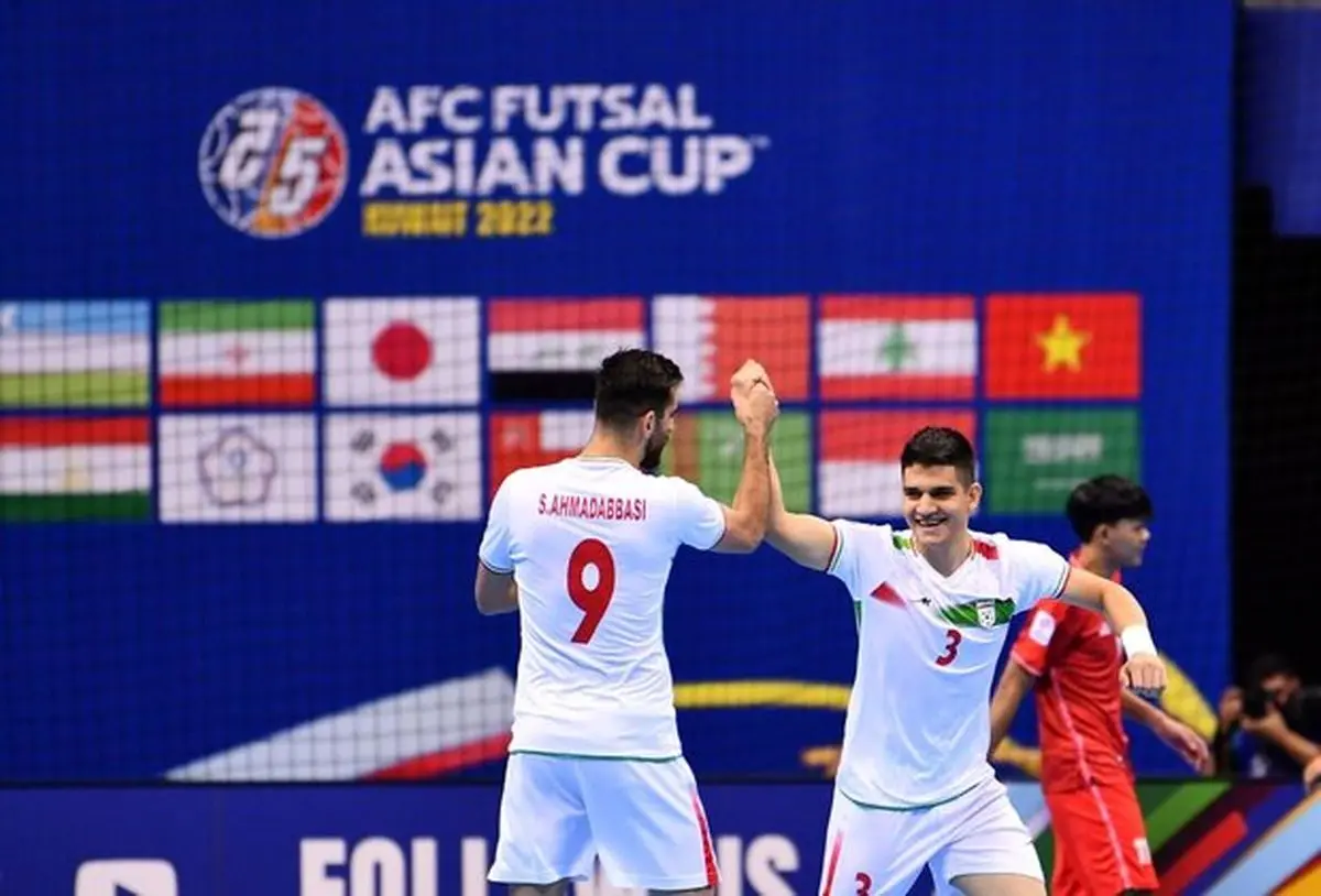 ویدیو: گل چهارم تیم ملی فوتسال ایران به ازبکستان توسط احمدعباسی