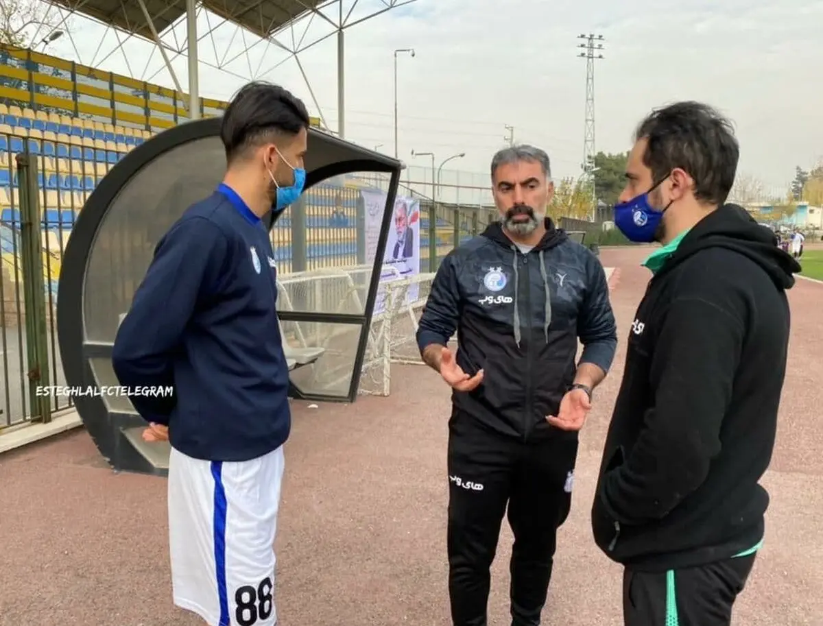 رضاوند در تمرین استقلال حاضر شد