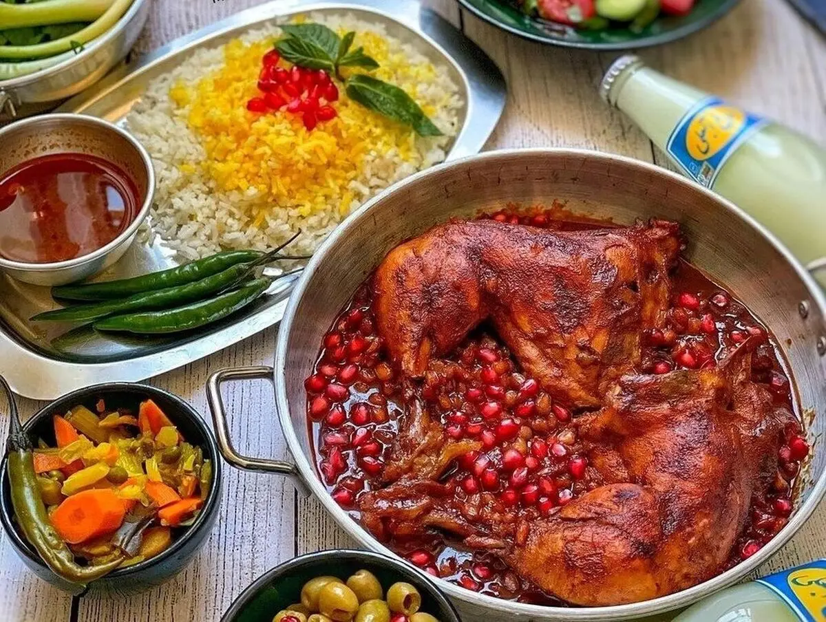 طرز تهیه مرغ ناردون مازندرانی‌ها