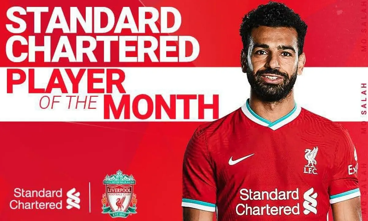 محمد صلاح بازیکن ماه لیورپول شد