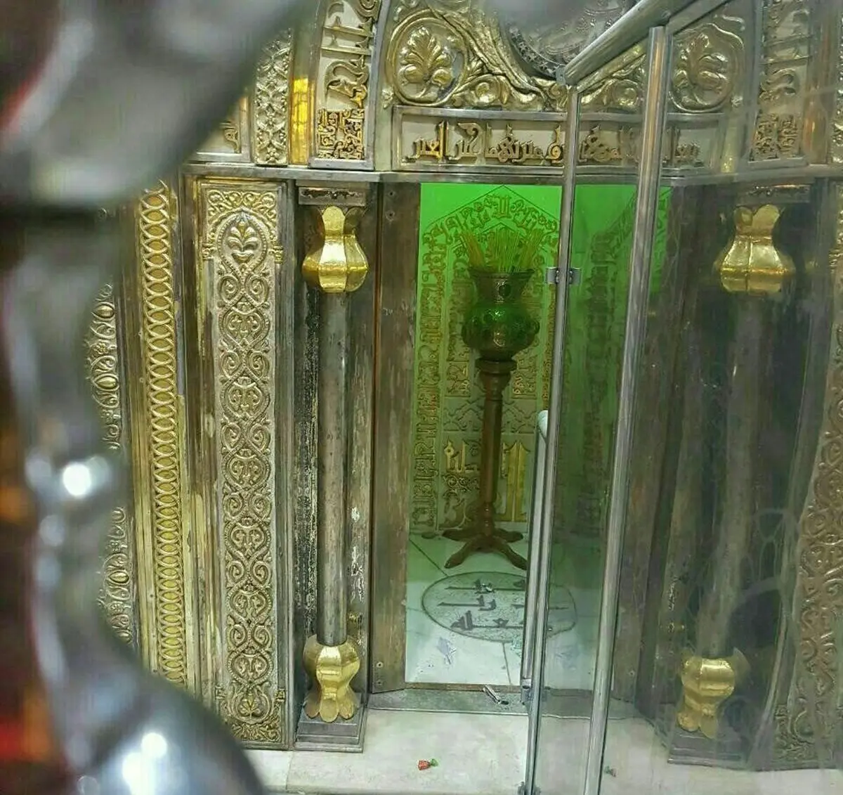 محل ضربت خوردن حضرت علی(ع) در مسجد کوفه/عکس
