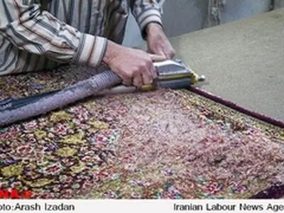 گزارش تصویری کارگاه پرداخت فرش در شهر قم