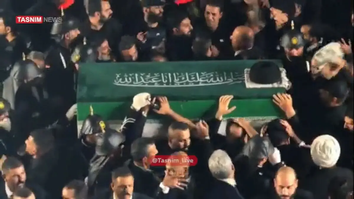 حضور مسئولین ایرانی در عراق برای تشییع پیکر رهبر فقید ایران + فیلم