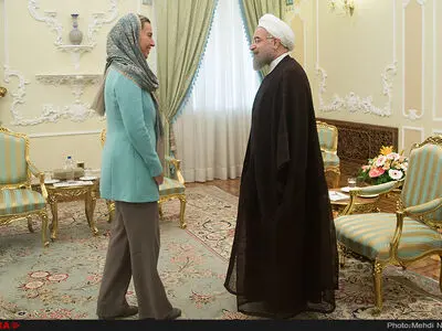 دیدار رییس سیاست خارجی اتحادیه اروپا با رییس جمهور