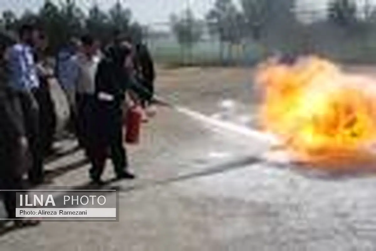 برگزاری دوره آموزشی اطفاء حریق در شادگان