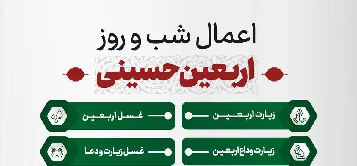 اعمال شب و روز اربعین ۱۴۰۴