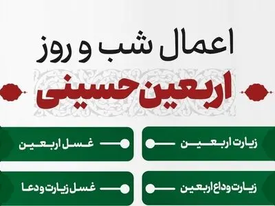 اعمال شب و روز اربعین ۱۴۰۴