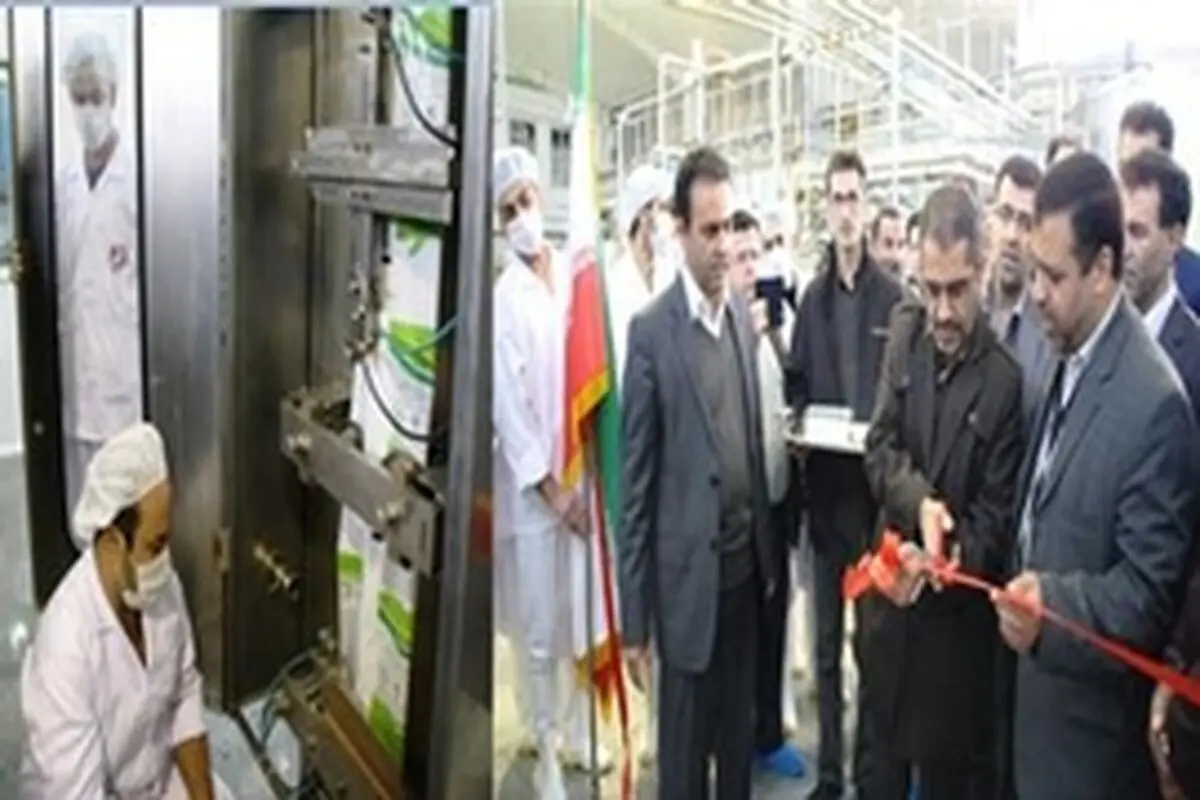 خط تولید شیر پاستوریزه ۵ کیلویی در اصفهان افتتاح شد