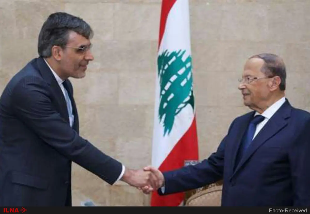 جابری انصاری با رئیس‌جمهور لبنان دیدار کرد