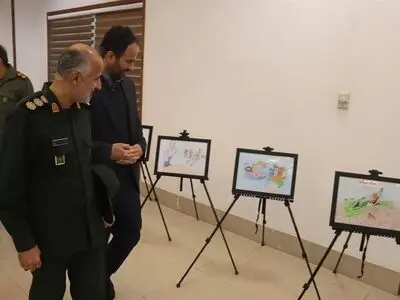 نمایشگاه کاریکاتور مقاومت مردم غزه گشایش یافت