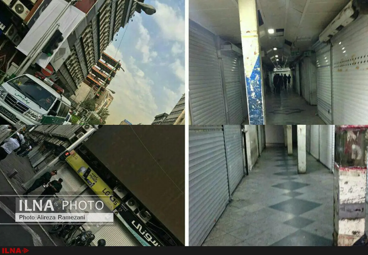 حضور نیروی انتظامی در پاساژ علاالدین/ مغازه‌دارها باز نمی‌کنند
