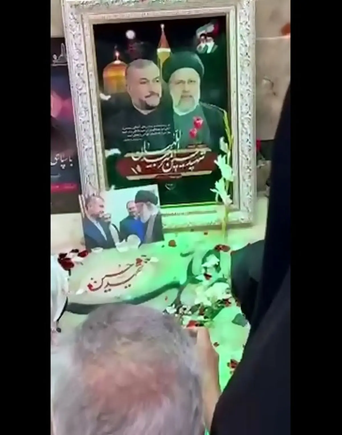حال و هوای مزار شهید امیر عبداللهیان یک هفته مانده به مراسم سالگرد شهدای خدمت + فیلم