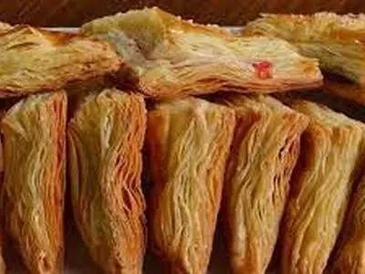 طرز تهیه شیرینی پفکی چند لایه + فیلم