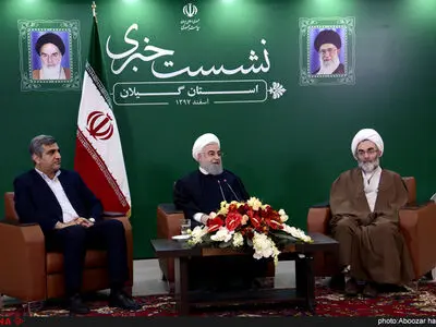 جلسه شورای اداری استان گیلان و نشست خبری رئیس‌جمهور در دومین روز از سفر به استان گیلان
