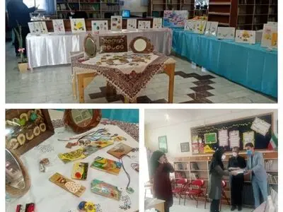بازیافت چوب های نجاری در نمایشگاه «از تابش فکر تا رویش دست» در دامغان