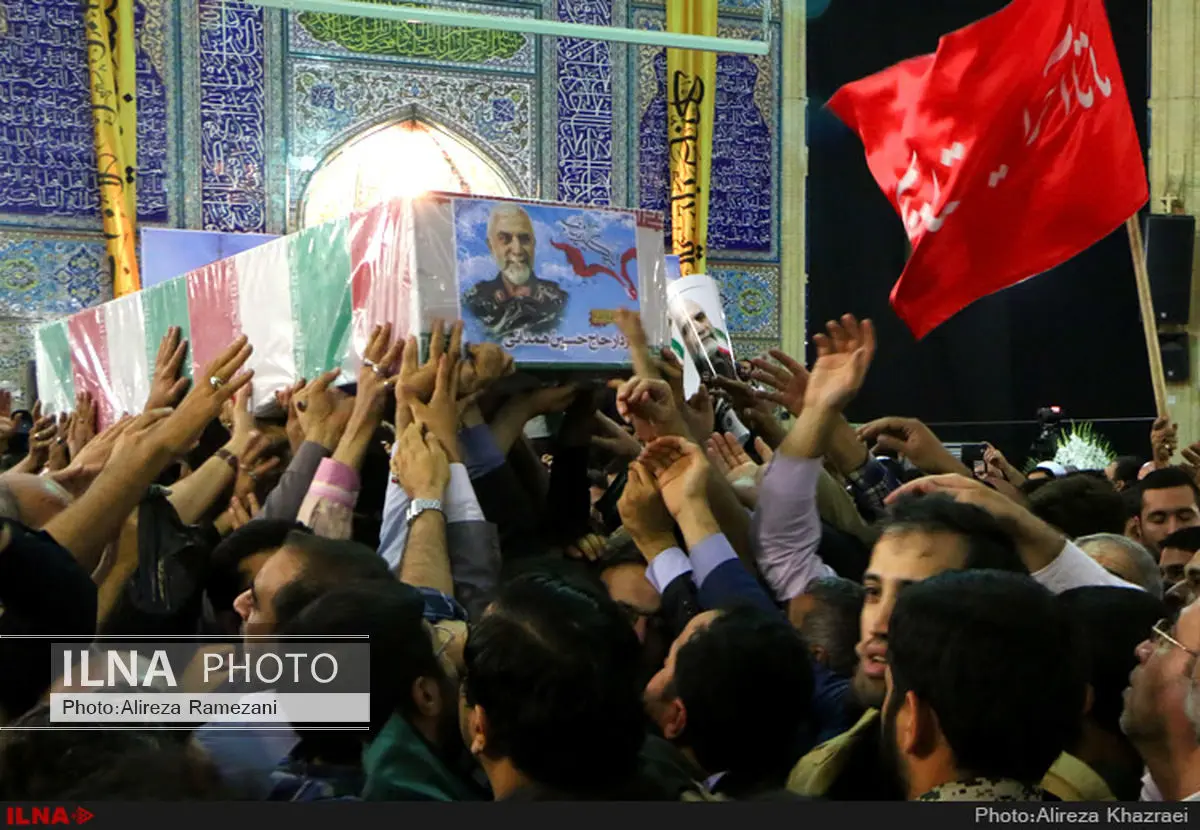 مراسم تشییع پیکر سردار همدانی برگزار شد
