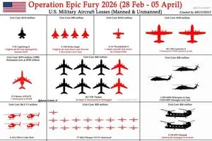 تمام تسلیحات هوایی آمریکا که از ابتدای جنگ با ایران تا کنون آسیب دیده یا نابود شده است (آپدیت ۱۶ فروردین):