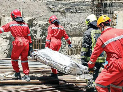 مرگ یک کارگر بر اثر سقوط از ساختمان در شهر اراک