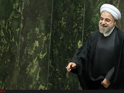 روحانی وارد مجلس شد