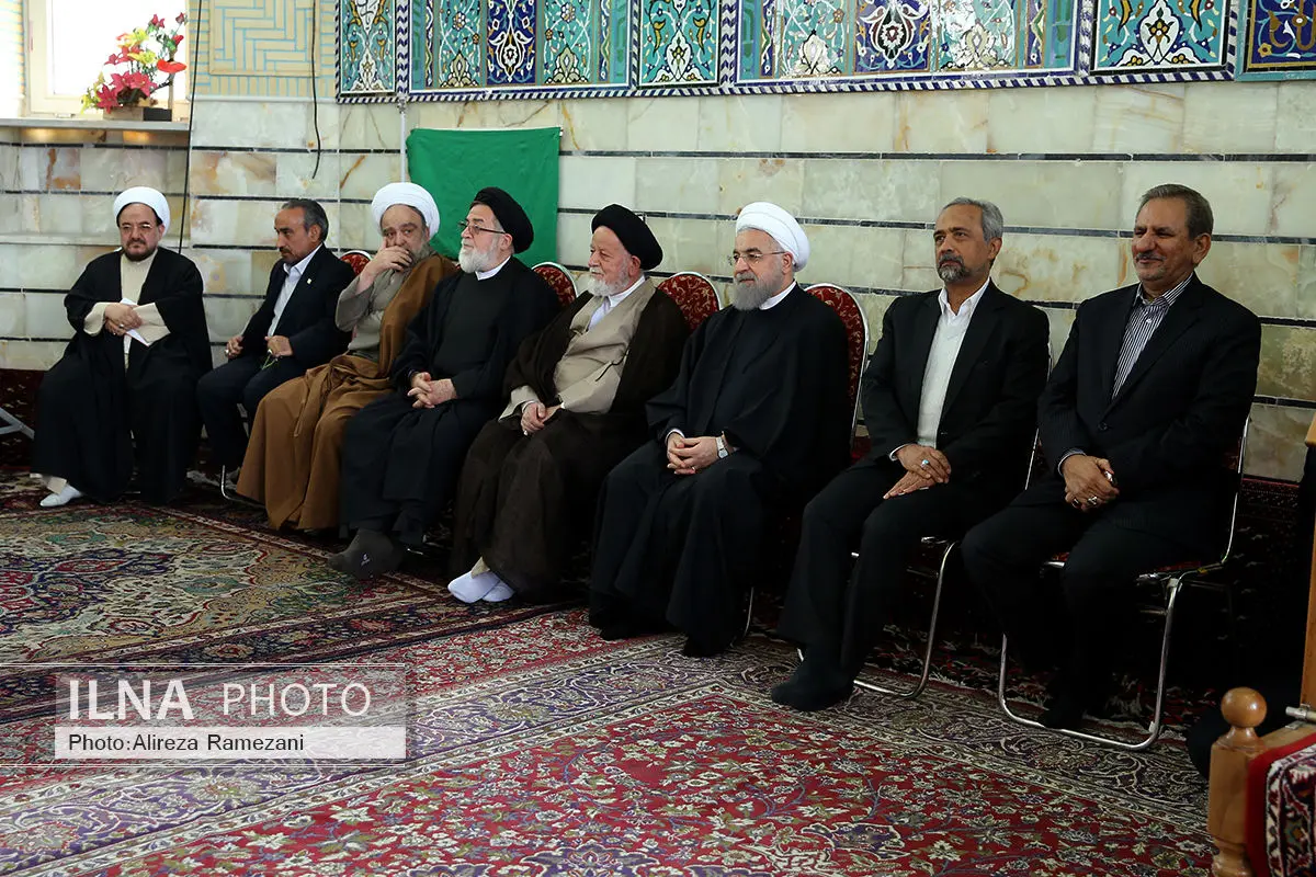 مجلس ترحیم مادر همسر رییس جمهور برگزار شد