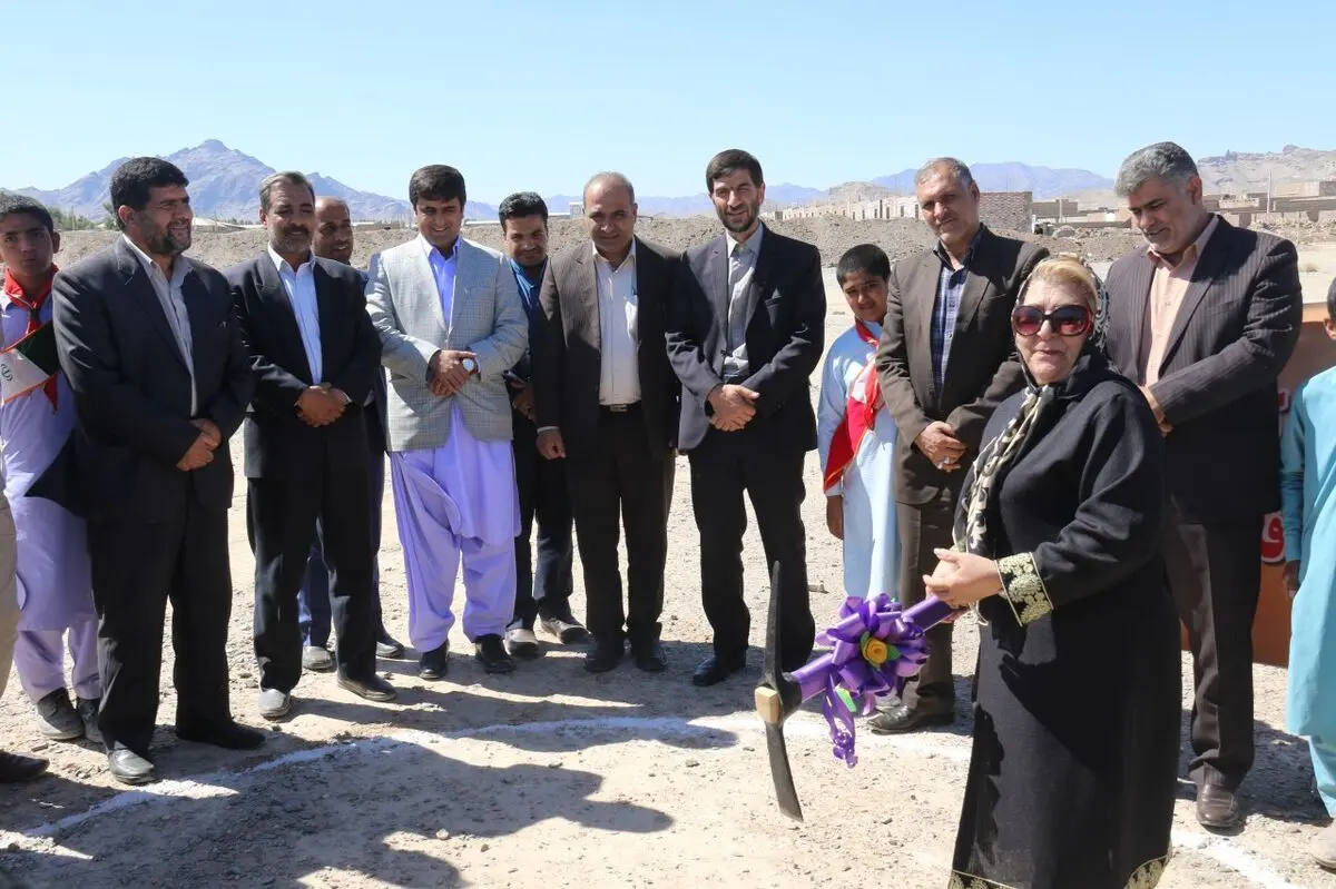  آغاز ساخت مدرسه  12 کلاسه در سیاهدک  زاهدان