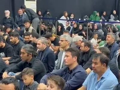 شرکت تیم مذاکره کننده هسته‌ای در مراسم عزاداری تاسوعا در وین