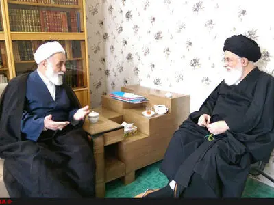 دیدار حجت‌الاسلام ناطق‌نوری با علم‌الهدی بعد از ۱۲ سال + تصاویر