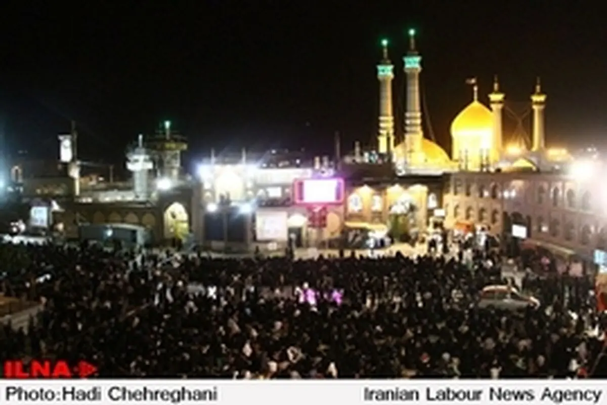 گزارش تصویری مراسم شب قدر در حرم حضرت معصومه(س)