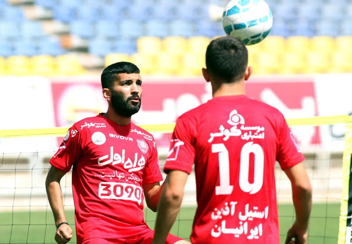 طراحی مسیر دروازه الهلال در تمرین پرسپولیس + عکس