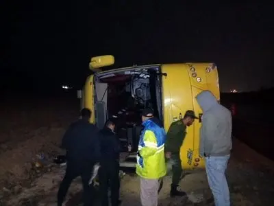 واژگونی اتوبوس در کرمانشاه با ۱۵ مصدوم