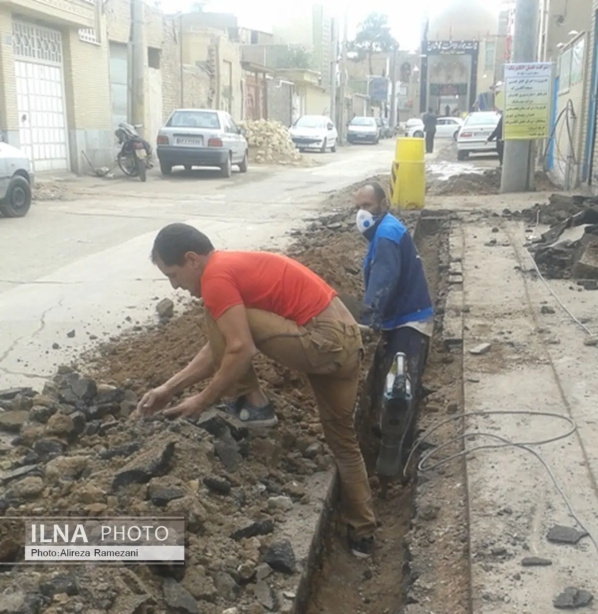 آغاز بهسازی شبکه تأسیساتی معابر بافت تاریخی کاشان 
