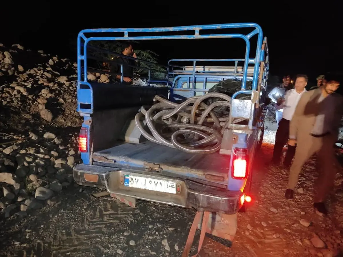 کشف و انهدام شبکه سرقت سوخت از خط لوله اصلی انتقال فرآوردههای نفتی در بخش فین هرمزگان