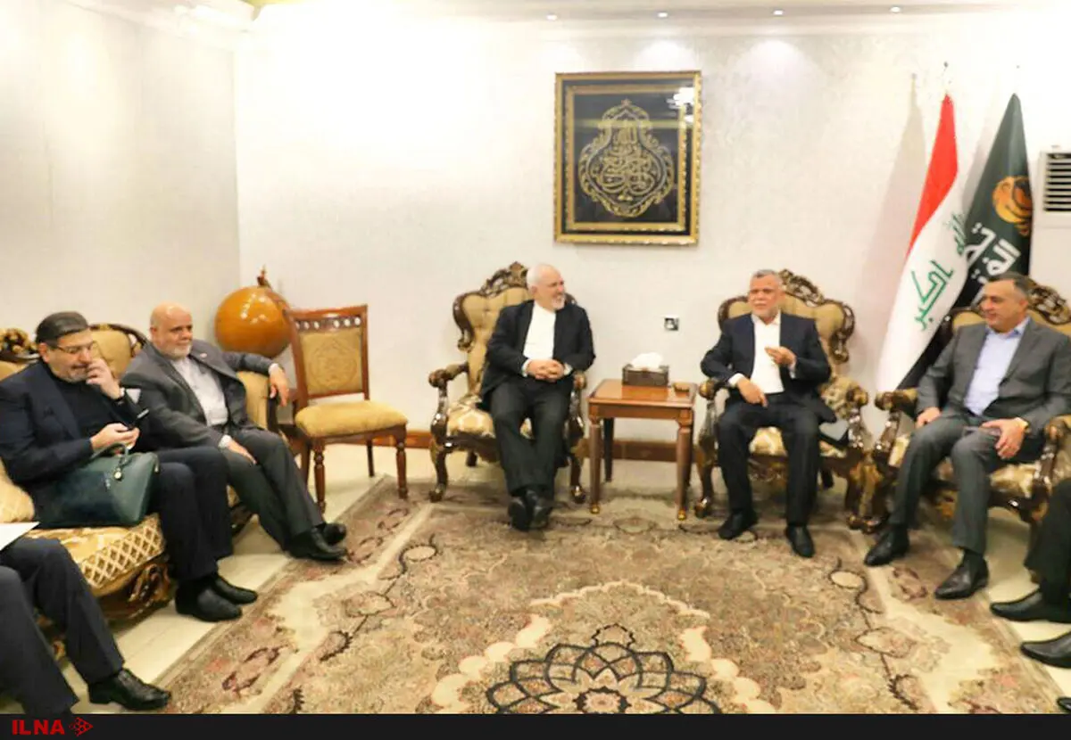 دیدار ظریف با رئیس و برخی اعضای فراکسیون ائتلاف سازندگی عراق