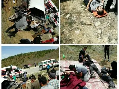 واژگونی خونین مینی‌بوس‌ در محور گلوگاه – دامغان/ یک نفر درگذشت/ احتمال افزایش مصدومان