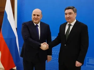 دیدار نخست‌وزیران روسیه و قزاقستان 