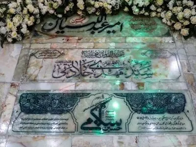  سنگ مزار سپهبد شهید سلامی نصب شد