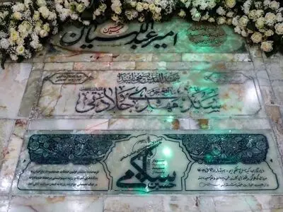  سنگ مزار سپهبد شهید سلامی نصب شد