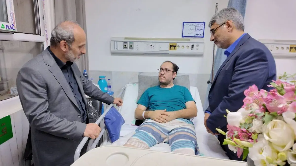 ملاقات پیمان جبلی با جانبازان حمله رژیم صهیونیستی به رسانه ملی