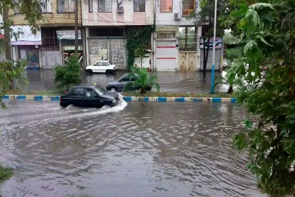 هواشناسی مازندران درباره آب‌گرفتگی معابر هشدار داد