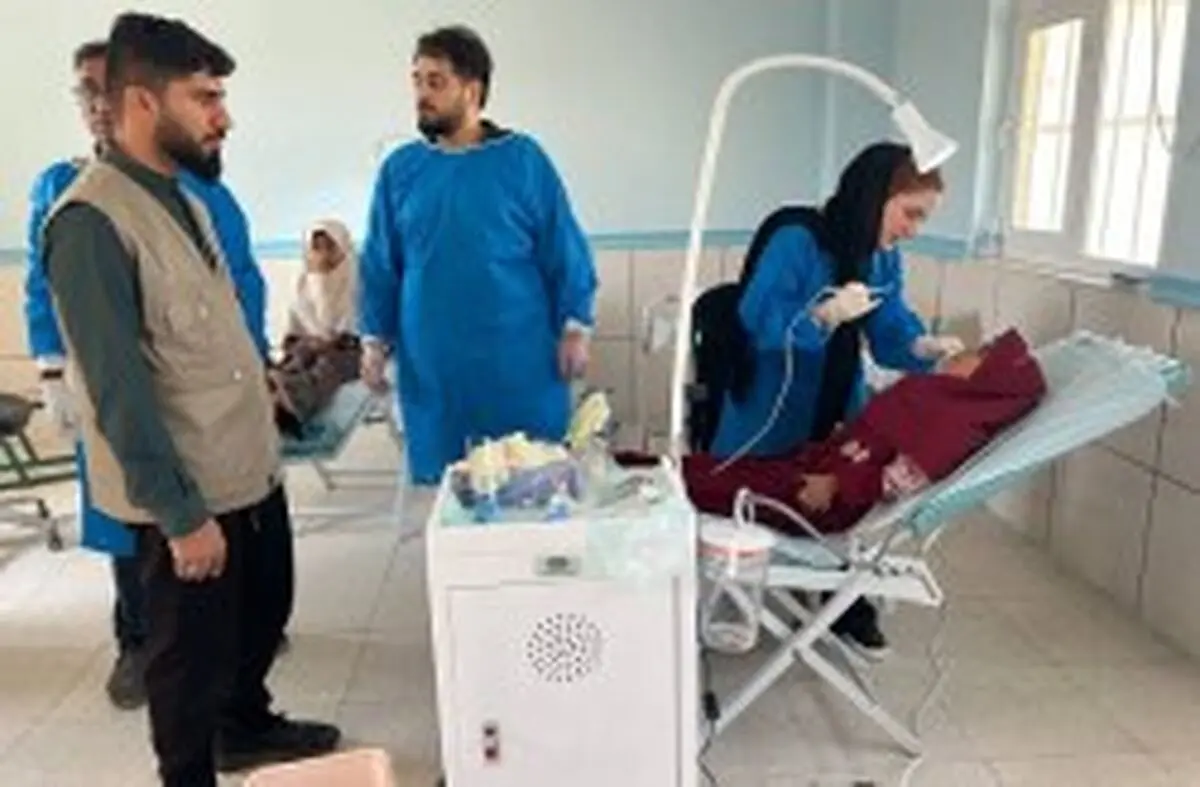 ارائه خدمات گروه جهادی دندان‌پزشکی کیش به بیش از ۳۰۰ نفر در بشاگرد