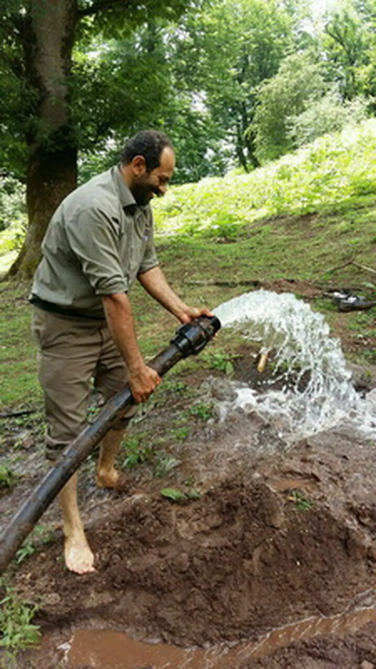 برقراری آب شرب روستاهای  تالش در گیلان 